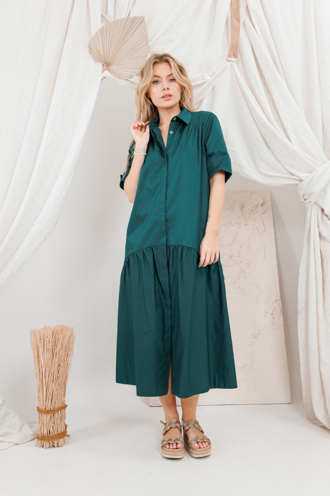 Платье Amori 9694 изумруд - фото 1